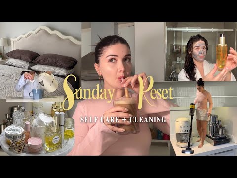 ⭐ Sunday Reset Routine 🤍 Cleaning, Self Care, Cozy Vlog & Getting My Life Together
