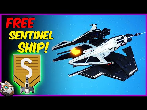 How To Get A FREE S Class Sentinel Ship!! No Man's Sky Interceptor Gameplay
