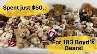 183 Boyd’s Bears plush plus Annalee, Winnie the Pooh Disney plush & others  ResellCNY paid $50