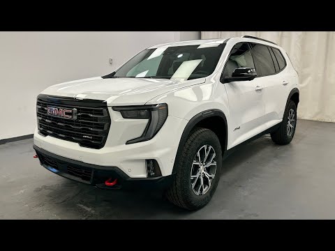 2026 GMC Acadia AWD AT4 in White for sale at Davis GMC Buick Lethbridge in Lethbridge, AB