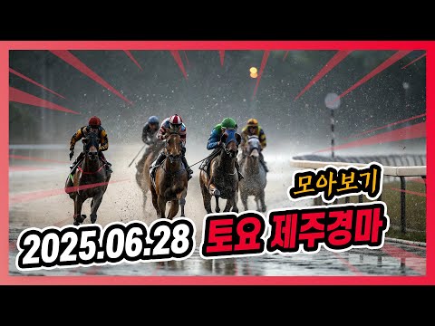 2025년 6월 28일 토요 제주경마 전체경주 모아보기