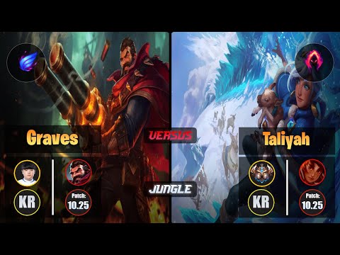 Canyon GRAVES (Jungle) [Phase Rush] VS TALIYAH - Challenger KR Patch 10.25