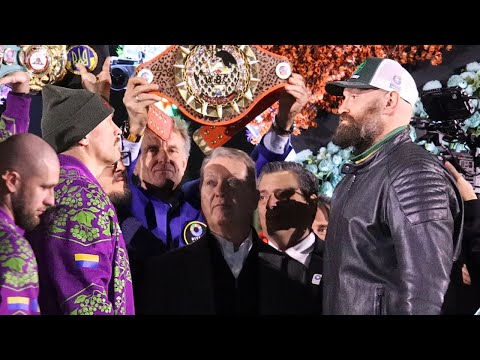 Oleksandr Usyk vs Tyson Fury 2 • FULL WEIGH IN & FACE OFF VIDEO