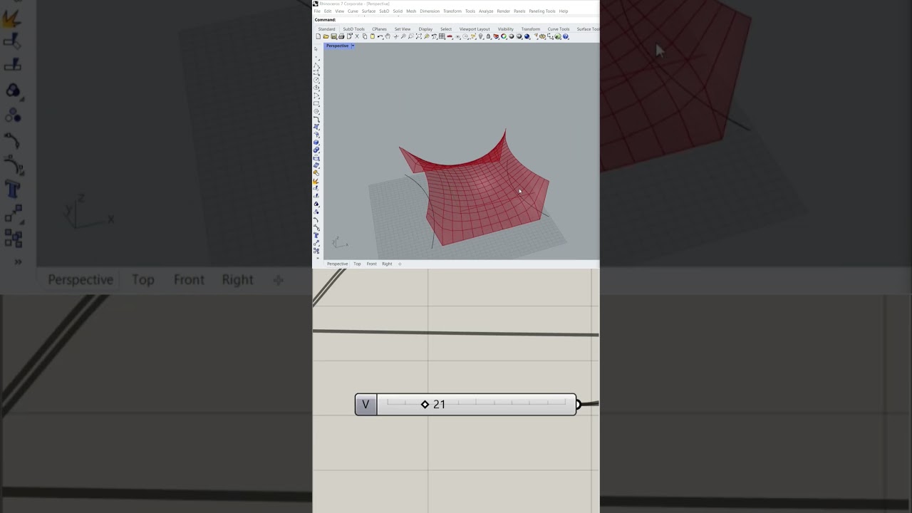 Rhino Grasshopper Tutorial #shorts