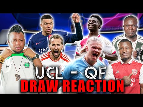 CHAMPIONS LEAGUE QUARTER FINALS DRAW REACTION  [FT. Tox, Henry & Godfrey ] Arsenal, P.S.G, Etc.