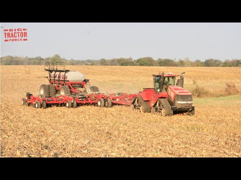 60ft CASE IH 500 Air Drill & 600 HP STEIGER 600 Quadtrac Tractor