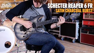 Video thumbnail for No Talking...Just Tones | Schecter Reaper-6 FR | Satin Charcoal Burst by Peach Guitars