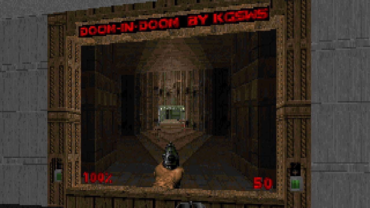 You can run Doom inside (DOS) Doom, for real. - YouTube