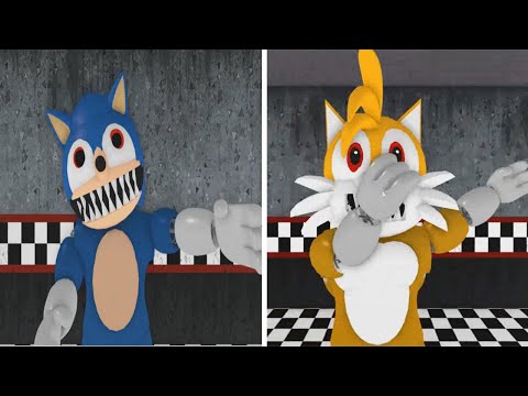 SONIC NIGHTMARE  VS TAILS NIGHTMARE JUMPSCARE   Roblox Piggy FANGAME