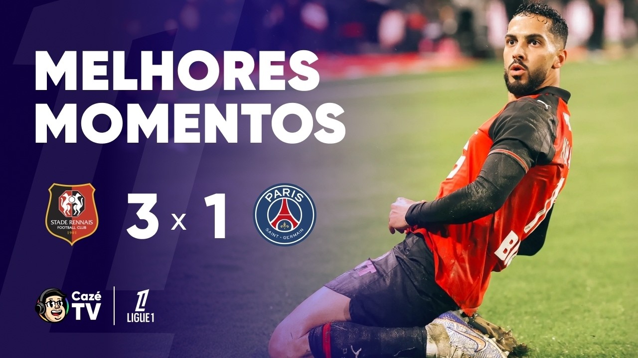 MELHORES MOMENTOS: RENNES 3 X 1 PSG | LIGUE 1 2025/2026 | 22ª RODADA