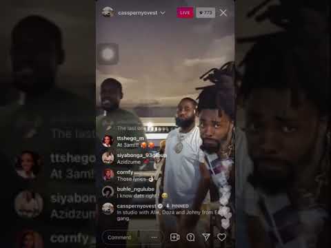 Cassper Nyovest Playing Unreleased Bangers With Earth Gang