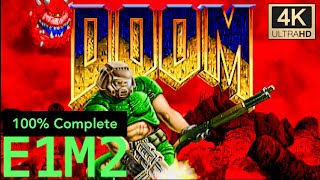 둠 리마스터 100% 공략 - E1M2 Nuclear Plant / DOOM 4K ReMastered 100% Complete - E1M2 Nuclear Plant