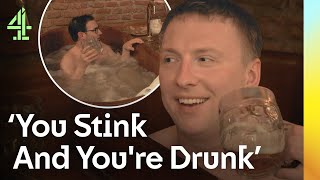 NEW: Joe Lycett And Adam Buxton's HILARIOUS Naked Beer Bath In Prague | Travel Man | Channel 4