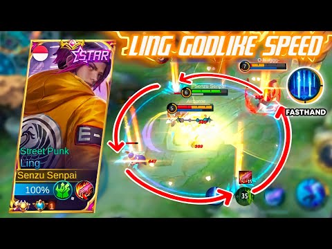 LING INSANE GODLIKE SPEED | Hard To Counter My Ling | Ling FastHand Gameplay Mobile Legends