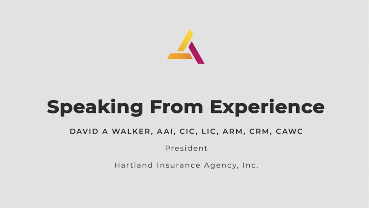 The Real Challenge of Teaching Ethics in Insurance with David Walker, AAI, CIC, LIC, ARM, CRM, CAWC