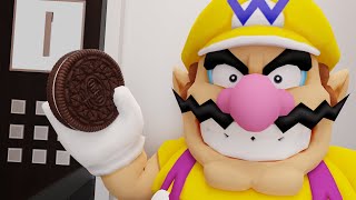 Cover art for Wario dies in a falling elevator while enjoying Oreos