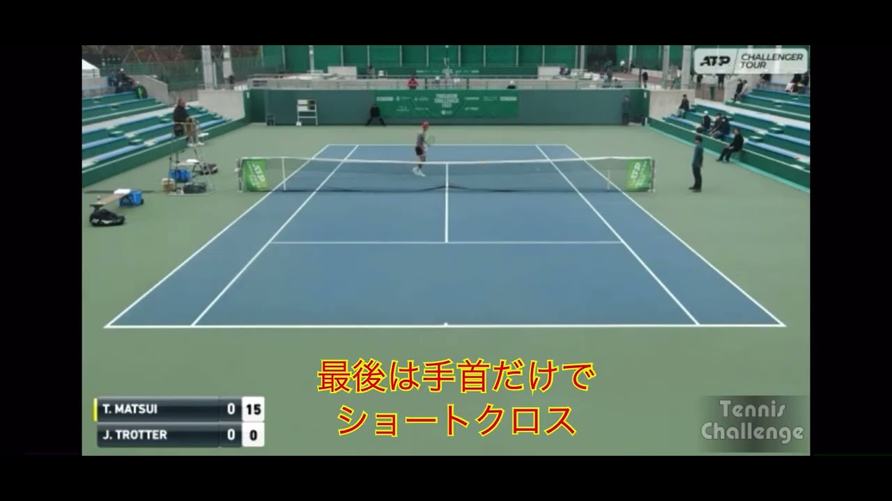 【1ポイント戦術解説】最年長世界ランカーが魅せる、シングルスの技術〜松井俊英〜