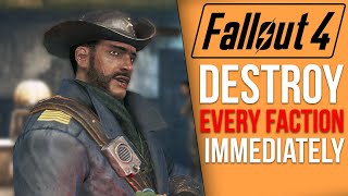 What Really Happens if You DESTROY Every Faction Immediately in Fallout 4?