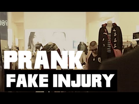 Faking A Injury At The Mall Prank