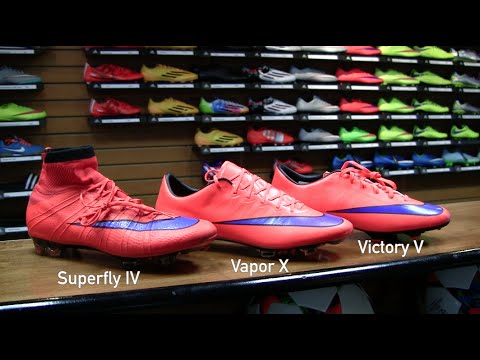 Nike Mercurial Silo Comparison - Superfly, Vapor & Victory (Bright Crimson)