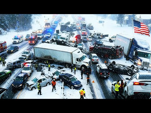 Chaos in New York !❄️ Extreme Snowstorm Buries Oswego & Unleashes Multi-Vehicle Pileup on I-90