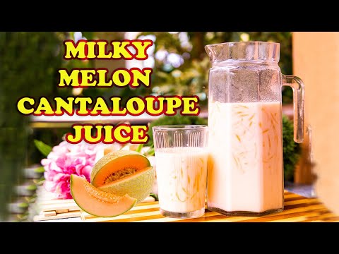 MILKY MELON JUICE | Cantaloupe Juice | How to make melon coolers