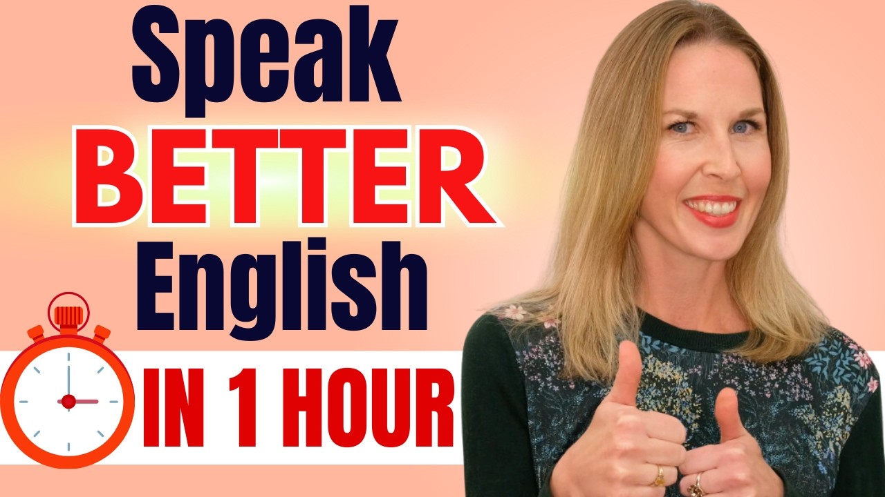 ONE HOUR ENGLISH LESSON - Improve Your FLUENCY & GET FLUENT This Year!