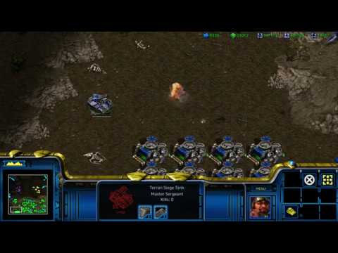 StarCraft - Siege Tank VS Goliath