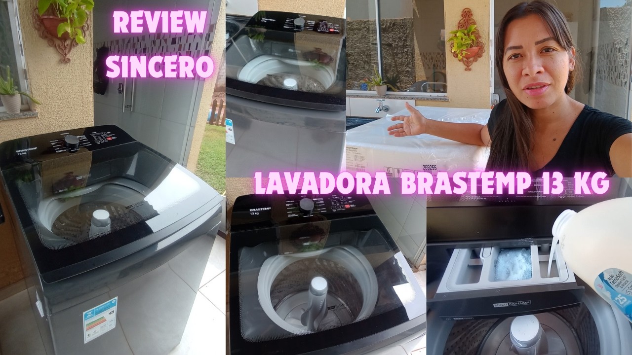 Miniatura da avaliação em vídeo de Máquina De Lavar Brastemp 13kg Branca Com Ciclo Tira Manchas Branco