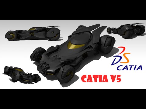 Vehicle Design in Catia V5 | Design of Batmobile | Car Design | Imagine and Shape | Catia V5R27