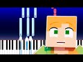 ANGRY ALEX[VERSION A] Minecraft Animation Music Video - Zamination (Piano Tutorial)