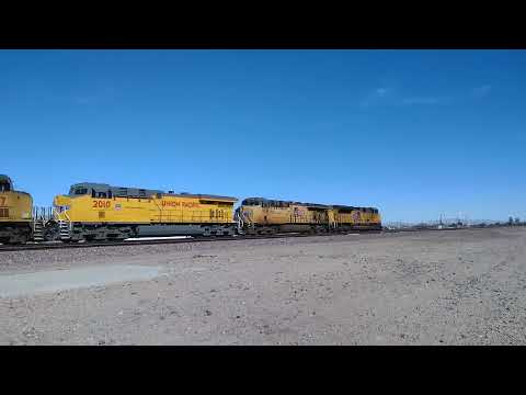 EB Union Pacific Manifest Train With Rear DPU In Daggett Ca! #bigbossrailfanner