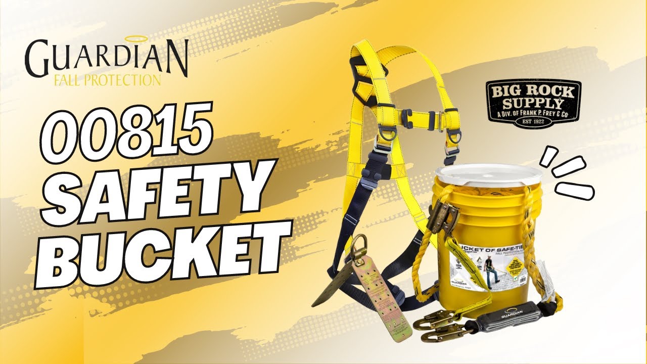 Guardian Fall Protection - 00815 Roof Top Safety Kit in a Bucket | What Is In Side?