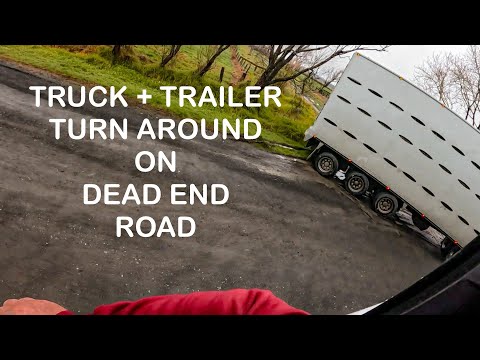 POV Truck Driving : How To Turn Around On A Dead End Road