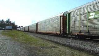 preview picture of video 'NS 18N at Phillipsburg, NJ 4/12/09'