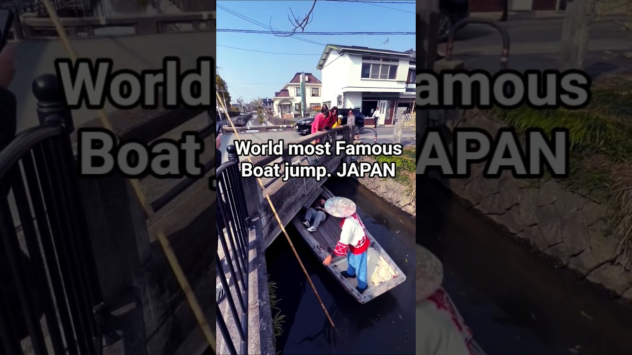World most Famous Boat jump. JAPAN