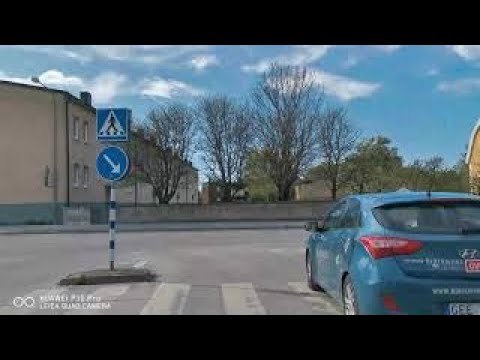 Driving in Visby City Gotland Sweden 6