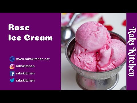 Rose Ice Cream, Summer special | Homemade Ice cream