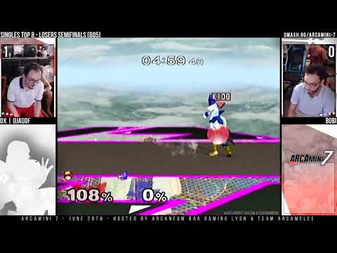 Arcamini 7 - LOSER SEMIFINALS - 0x | DjaGoF (C.Falcon) VS Bobi (Falco)