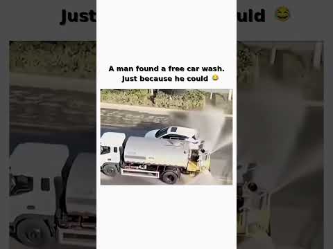That water truck is working overtime for zero tips 😭🚛 follow for more #shorts