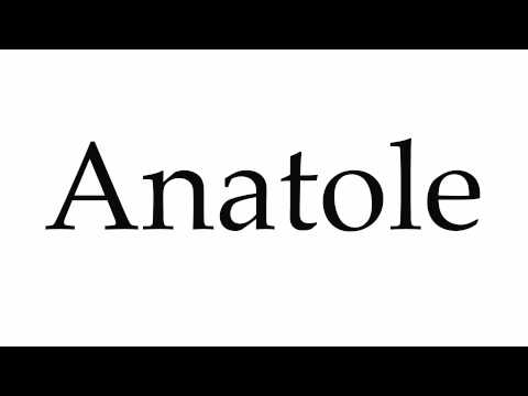 How to Pronounce Anatole