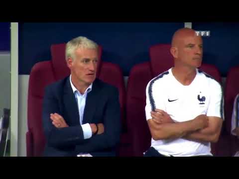 La réaction de Didier Deschamps après chaque but marqué par la France lors de la HD