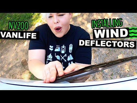 Van Life Installation of WeatherTech Wind Deflectors  - Better Ventilation  While Traveling