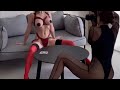 PANTYHOSE PHOTO SHOOT PHOTOGRAPHER WEARING PANTYHOSE BODYSTOCKING