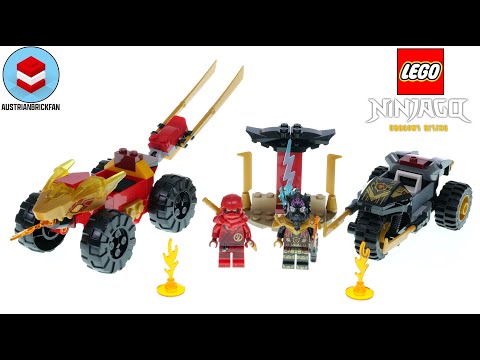 Vidéo LEGO Ninjago 71789 : Le combat en voiture et en moto de Kai et Ras