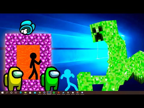 Stickman VS Among Us: Portal Dimension - AVM Shorts Animation