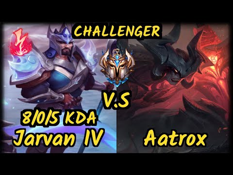 ESG Agurin (JARVAN IV) vs AATROX - 8/0/5 KDA JUNGLE CHALLENGER GAMEPLAY - EUW