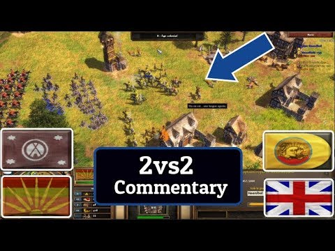 Age Of Empires III - Game commentée : 2vs2 Haanibal & Ostide contre du Capitaine ! #Commentary