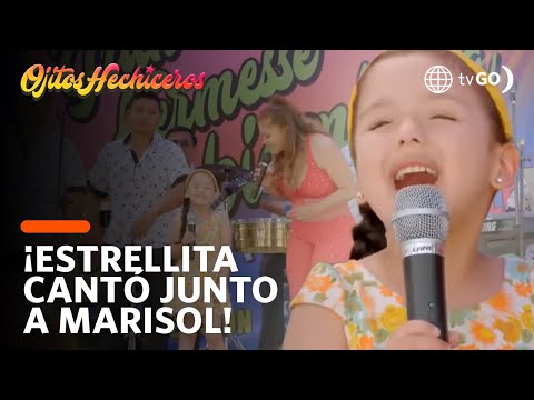 Estrellita sings on a stage next to Marisol! | Ojitos Hechiceros | América Televisión