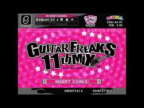 GuitarFreaks 11thMIX Sample Gameplay with e-AMUSEMENT + ee'mall Support